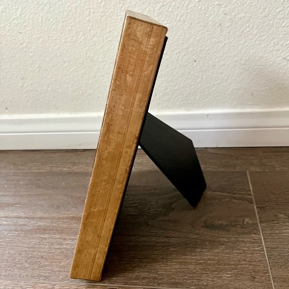 Martin Aborn Brown and Gold Wood Frame